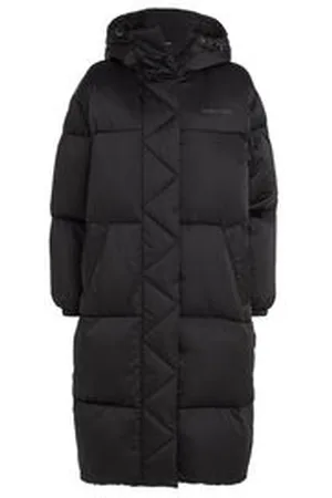 Tommy Hilfiger Damen Steppmantel mit Kapuze TJW LONG SATIN PUFFER