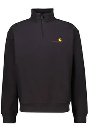 Carhartt Herren Sweatshirt HALF ZIP AMERICAN SCRIPT