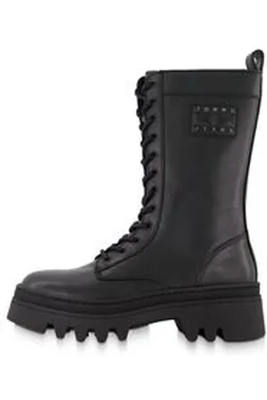 Tommy Hilfiger Damen Lederschnürstiefel