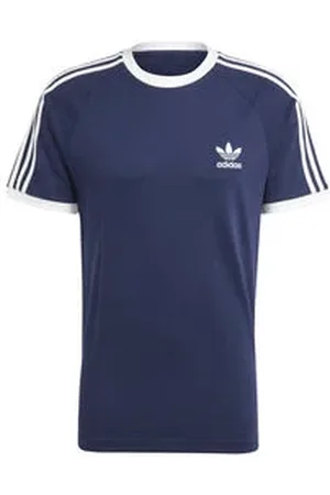 adidas Herren Lifestyle - Textilien - T-Shirts Adicolor Classics 3-Stripes Tee Blue