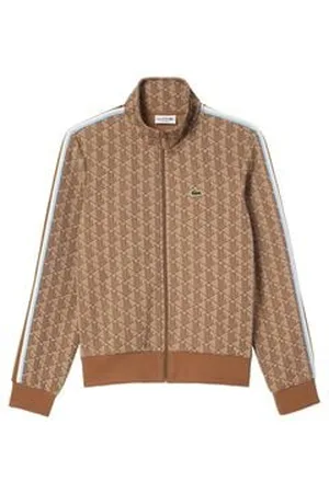 Lacoste Herren Sweatjacke mit Monogramm-Print