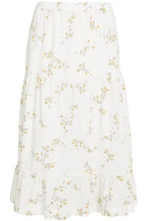 Tommy Hilfiger Damen Rock TJW POPLIN TIERED MIDI SKIRT