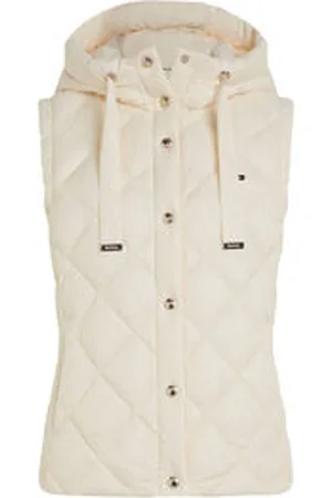 Tommy Hilfiger Damen Daunenweste mit Kapuze CLASSIC LW DOWN QUILTED VEST
