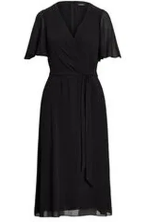 Ralph Lauren Damen Kleid in Wickeloptik Fit-and-Flare