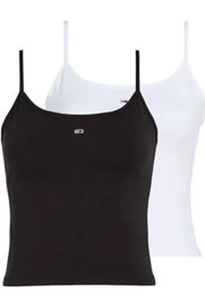 Tommy Hilfiger Damen Trägertop 2er-Pack mit verstellbaren Spaghettiträgern