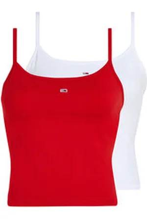 Tommy Hilfiger Damen Trägertop 2er-Pack mit verstellbaren Spaghettiträgern
