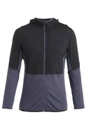 Icebreaker Herren Kapuzenjacke MERINO BLEND 200 REALFLEECE™ DESCENDER HALF-ZIP