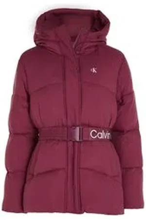 Calvin Klein Damen Steppjacke LOGO BELT SHORT PUFFER