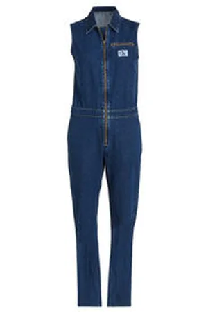 Calvin Klein Damen Jeansoverall ZIP THROUGH JUMPSUIT
