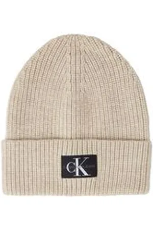 Calvin Klein Herren Mütze LOGO PATCH BEANIE