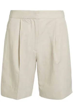 Calvin Klein Damen Hose LINEN TAILORED SHORTS mit Leinen