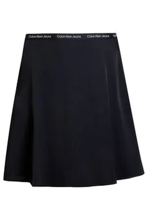 Calvin Klein Damen Rock LOGO ELASTIC SKIRT