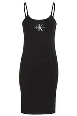 Calvin Klein Damen Kleid MONOGRAMM-CAMI Slim Fit