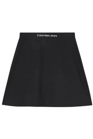 Calvin Klein Damen Minirock SHRUNKEN LOGO MILANO SKIRT