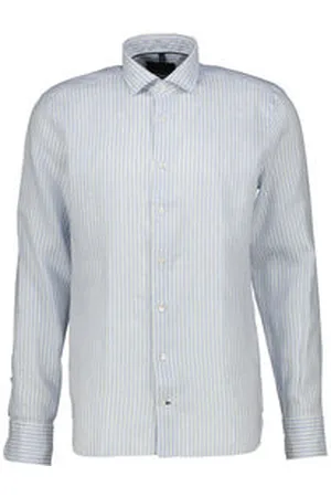 Olymp Herren Leinenhemd SIGNATURE Tailored Fit Langarm