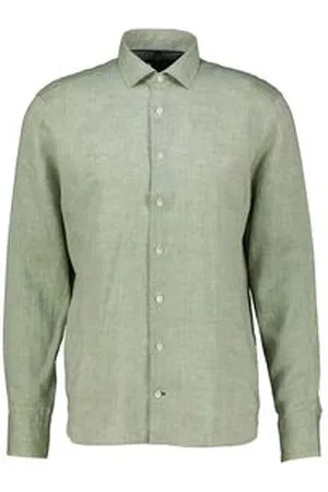 Olymp Herren Leinenhemd SIGNATURE Tailored Fit Langarm