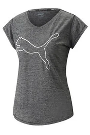 PUMA Damen Sportshirt TRAIN FAVORITE HEATHER CAT TEE