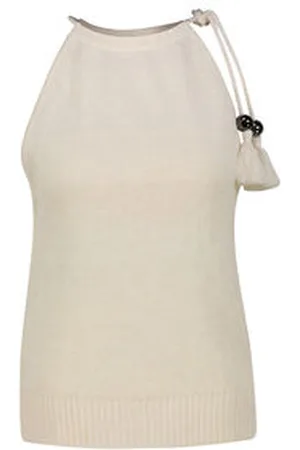 Max Mara Damen Top MORIANA aus Leinen