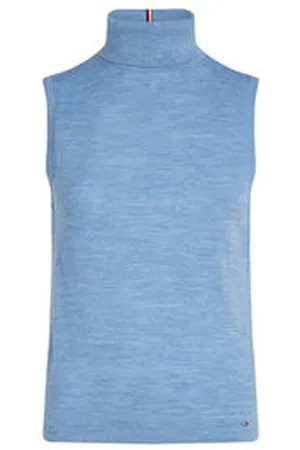 Tommy Hilfiger Damen Stricktop aus Merinowolle Slim Fit