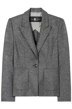 Luisa Cerano Damen Flanell-Blazer mit Wolle