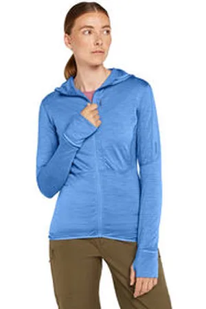 Icebreaker Damen Funktionsjacke mit Kapuze aus Lyocell und Merinowolle W MERINO 200 REALFLEECE DESCENDER LS Z