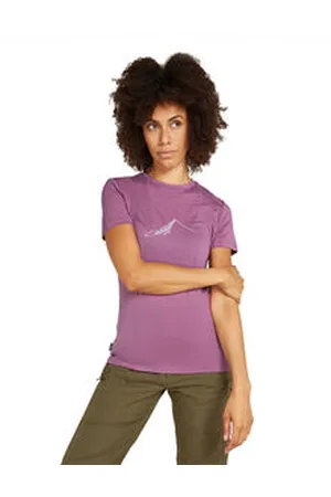 Icebreaker Damen Funktionsshirt aus Merinowolle W MERINO 150 TECH LITE T SOUTHERN CONSTELLATION