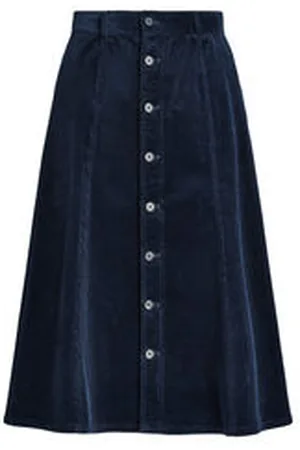 Ralph Lauren Damen Midirock aus Cord