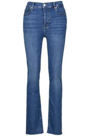 Frame Damen Jeans LE HIGH STRAIGHT LONG FRAY Slim Fit