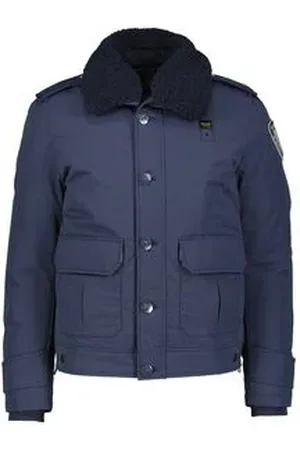 Blauer Herren Winterjacke mit Wattierung RIVER