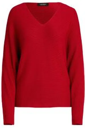 Ralph Lauren Damen Pullover mit Fledermausärmeln