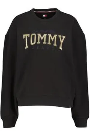 Tommy Hilfiger Damen Sweatshirt mit Glitzer-Logo