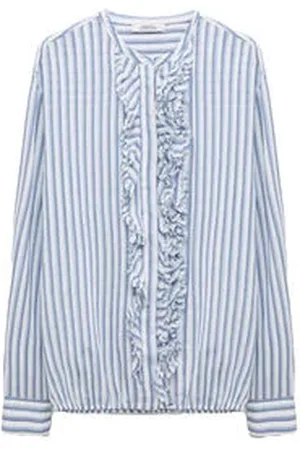 Dorothee Schumacher Damen Bluse mit Seide COOL STRIPE Relaxed Fit