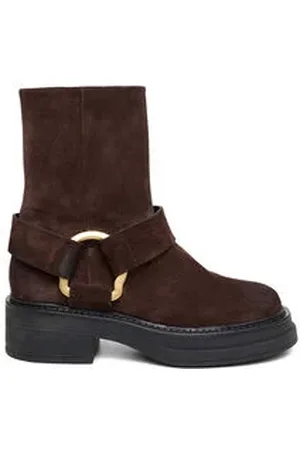 Dorothee Schumacher Damen Boots aus gewachstem Wildleder