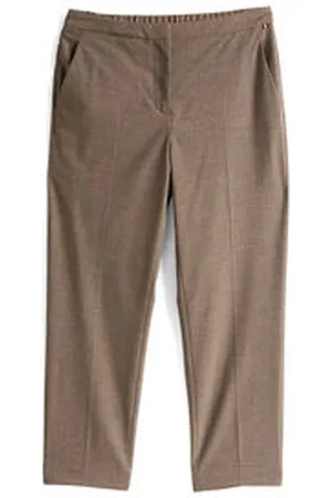 Tommy Hilfiger Damen Hose FLANNEL SLIM STRAIGHT PANT Slim Fit