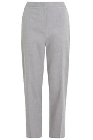 Tommy Hilfiger Damen Hose FLANNEL SLIM STRAIGHT PANT Slim Fit