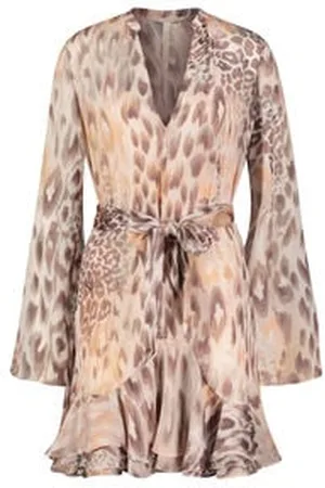 Guess Damen Chiffonkleid SIBILLA LS BELT DRESS