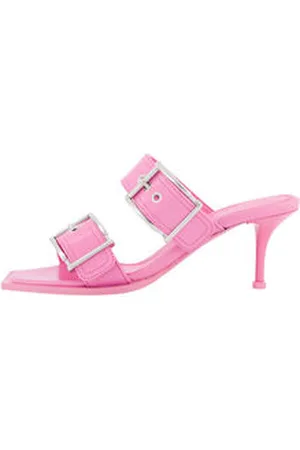 Alexander McQueen Damen Sandalette aus Leder STRAP