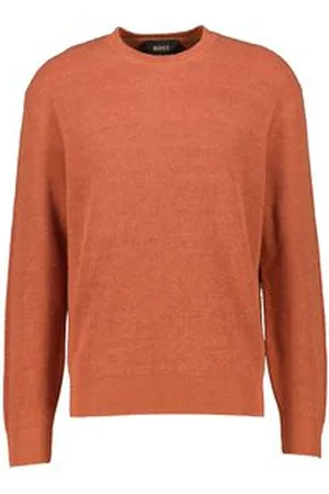 HUGO BOSS Herren Strickpullover aus Leinen und Kaschmir L-BISTRO