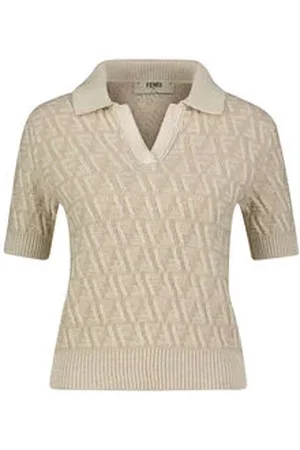 Fendi Damen Strickpullover aus Seide, Wolle und Kaschmir Regular Fit