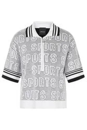 Marc Cain Damen Poloshirt mit Reißverschluss