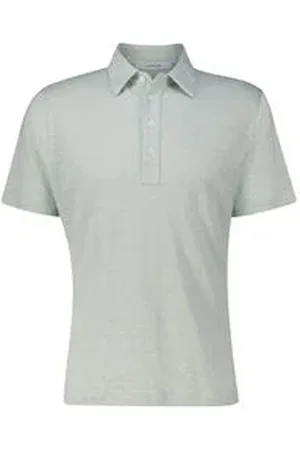 LARDINI Herren Strickpolo aus Leinen