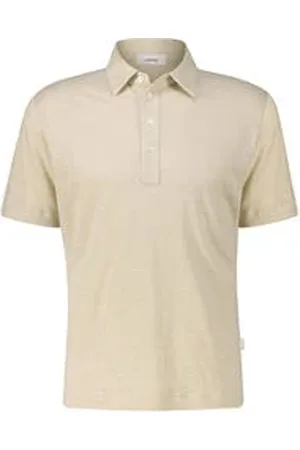LARDINI Herren Strickpolo aus Leinen