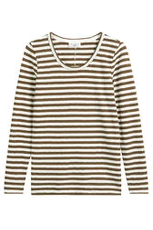 Marc O’ Polo Damen Longsleeve aus Heavy Slub Jersey Regular Fit