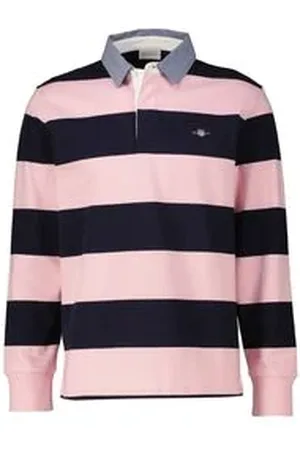 GANT Herren Langarmshirt mit Kragen CHAMBRAY HEAVY RUGGER