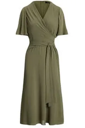 Ralph Lauren Damen Kleid in Wickeloptik Fit-and-Flare