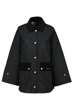 Barbour Damen Steppjacke mit Cordkragen CORINNE Relaxed Fit