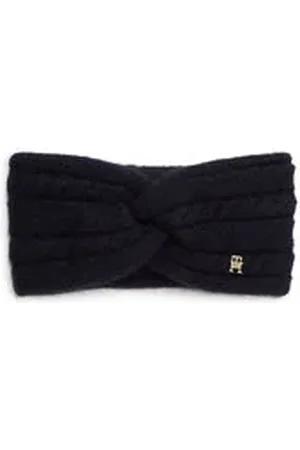 Tommy Hilfiger Damen Stirnband mit Zopfmuster und Alpakawolle