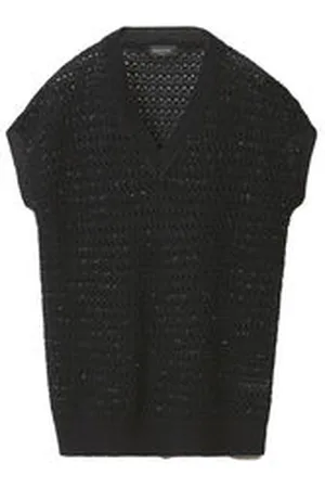 Fabiana Filippi Damen Häkelpullover mit Pailletten