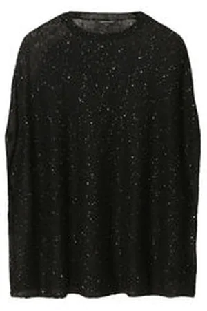 Fabiana Filippi Damen Strickpullover mit Pailletten CAPE