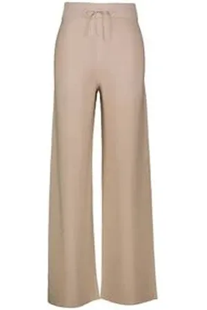 Fabiana Filippi Damen Strickhose mit Baumwolle und Viskose Wide Fit